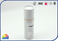 Slim Rigid Cardboard Paper Packaging Tube With Paper Lid Food Grade Cylinder