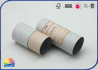 Slim Rigid Cardboard Paper Packaging Tube With Paper Lid Food Grade Cylinder