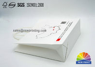 Eco - Friendly 4C Printiing 150g White Kraft Papar Bags With Twisted Paper Handle