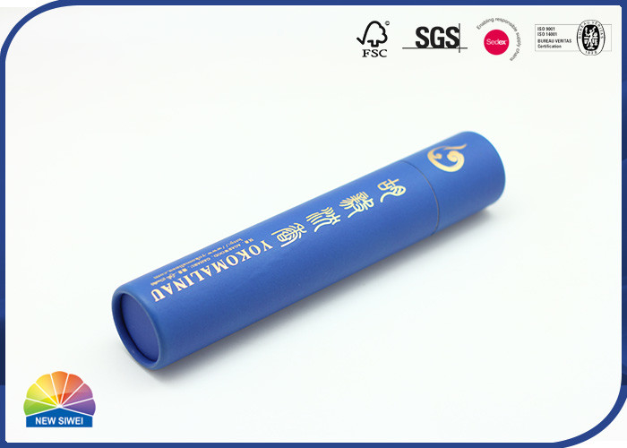 Empaquetado largo del tubo del incienso del color puro de encargo de Logo Paper Packaging Tube Agarwood