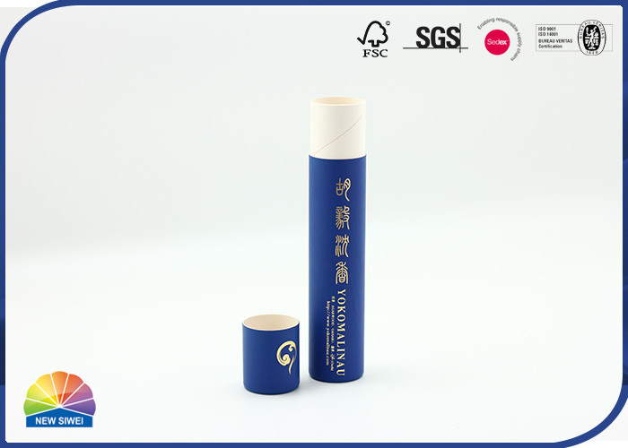 Empaquetado largo del tubo del incienso del color puro de encargo de Logo Paper Packaging Tube Agarwood