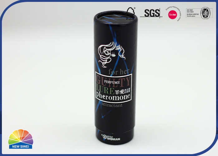 Customizing Bulk Print Paper Packaging Tube Black Cardboard Cylinder Box OEM Logo