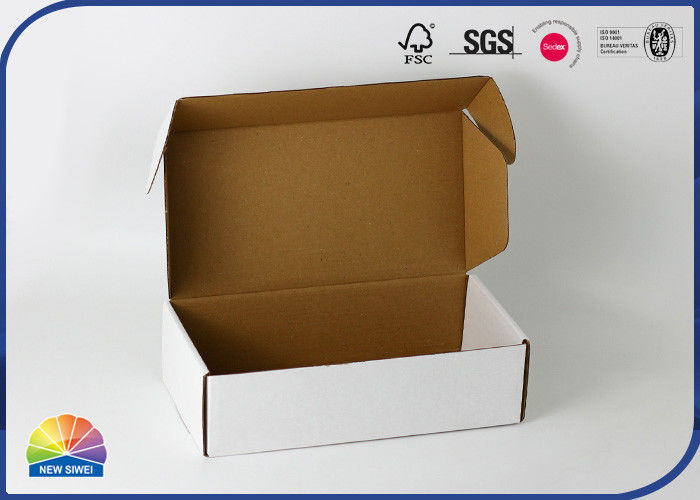 La caja de papel Brown Kraft del poste acanaló el tipo del anuncio publicitario de las cajas de papel