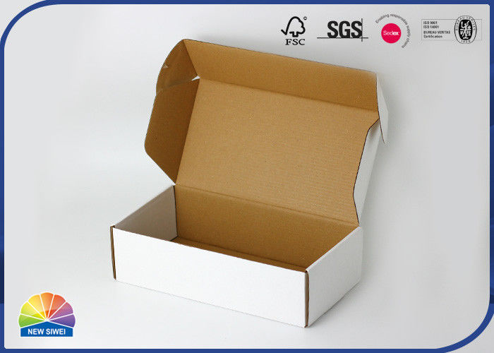 La caja de papel Brown Kraft del poste acanaló el tipo del anuncio publicitario de las cajas de papel