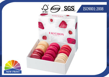 Caja de regalo de la cartulina de Eco-friendy para Macarons/las cajas de empaquetado del regalo de papel del postre de la suposición