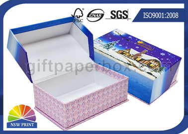 Impresión rígida de la caja de papel del regalo del jabón de la cubierta de la cartulina para la promoción de la Navidad