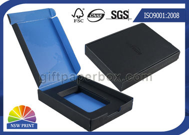 Cajas de papel acanaladas de la impresión ULTRAVIOLETA del punto del logotipo/caja de cartón acanalado de encargo
