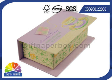 Caja de regalo rígida impresa tapa con bisagras modificada para requisitos particulares para los productos de belleza del lápiz de ojos