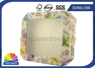 Caja de regalo rígida de la impresión de encargo desmontable de la tapa con el OEM/el ODM claros de la ventana del PVC