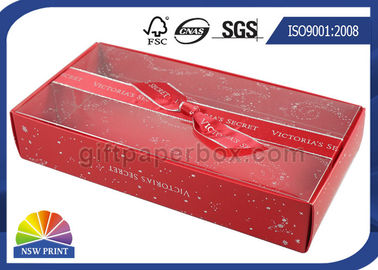 La aduana clasifica la caja de papel del cajón plegable con Bowknot impreso de la cinta adornada