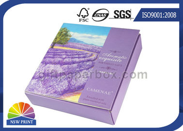 Caja de papel cosmética plegable de lujo para los cosméticos de la pared del doble del paquete del regalo que empaquetan la caja