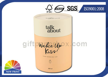Cajas de regalo cilíndricas personalizadas que imprimen el empaquetado de papel de los tubos de la cartulina