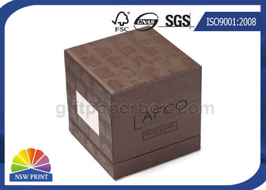 Caja del conglomerado de la impresión de tinta de la soja que empaqueta la caja de regalo rígida delantera de la ventana 3-Piece