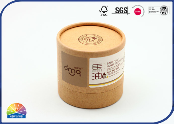 Paquete poner crema facial de empaquetado de papel modificado para requisitos particulares del tubo con la parte inferior plástica del parte movible