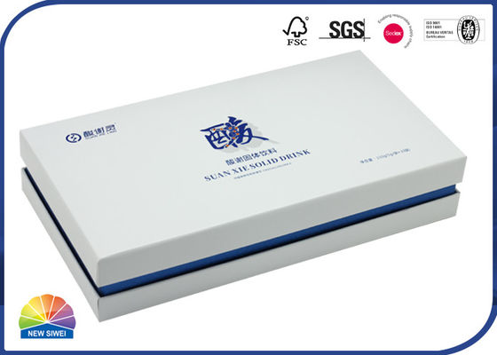 La impresión de encargo de la compensación 4c grabó en relieve a Logo Rigid Shoulder Box