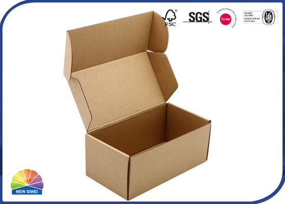 Caja acanalada de papel del anuncio publicitario de Kraft e flauta de Logo Printed