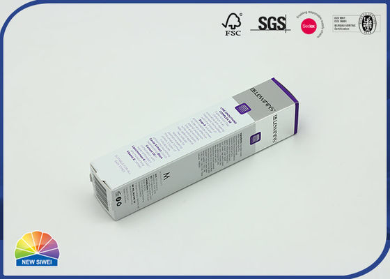 Capa ultravioleta reversa de papel de plata plegable de empaquetado poner crema de la caja del ojo