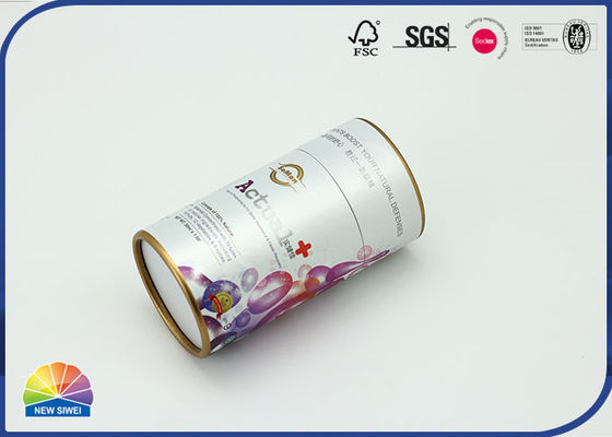 Tubo de empaquetado de papel de Matte Lamination Custom Print Syrup