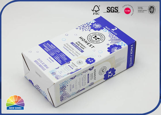 El champú del ODM que empaquetaba 300gsm cubrió las cajas de tamaño de encargo acanaladas