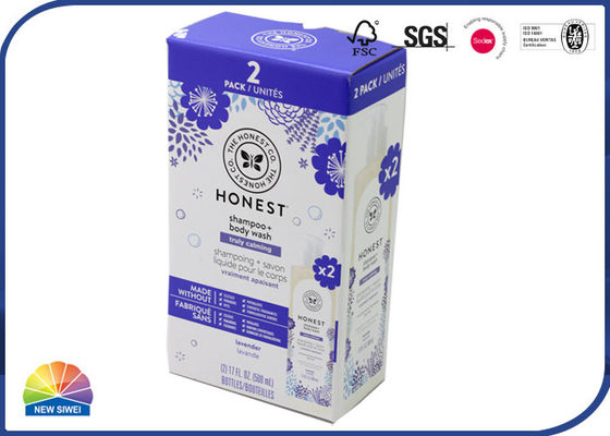 Caja de empaquetado acanalada champú de la impresión 500ml de CMYK