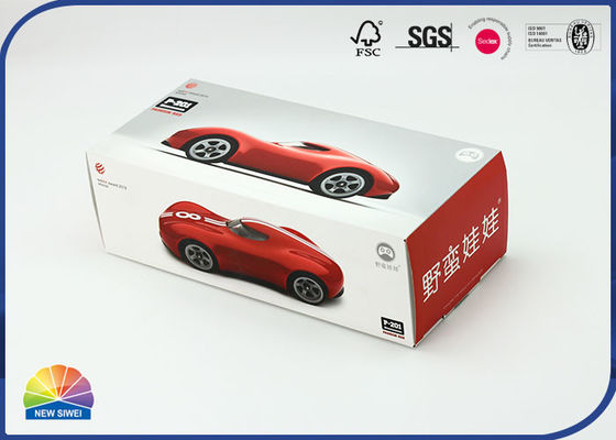 F flauta acanaló el paquete plegable impreso de papel Toy Car de la caja de cartón
