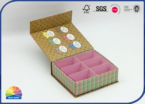 caja de tapa con bisagras de papel mate de impresión colorida 4c para velas jabones