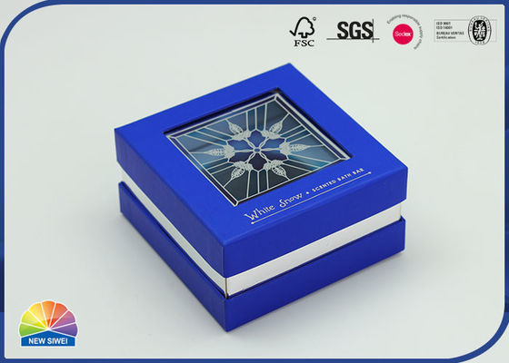 Caja de empaquetado de la pulsera de los collares actual con la ventana de la película plástica