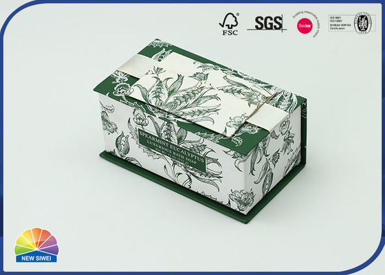 Caja de regalo de papel de diseño floral con tapa superior abatible con bisagras para amigo