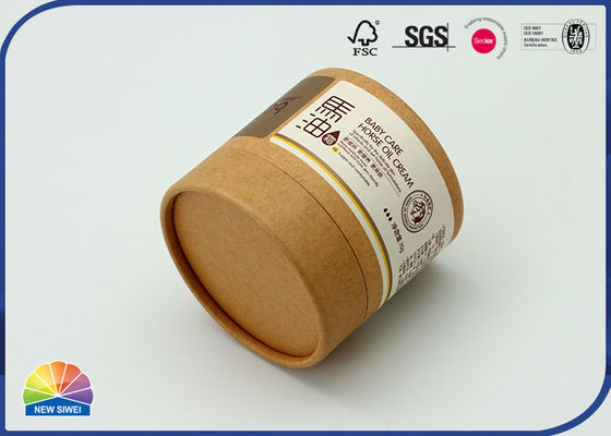 tubos de papel de empaquetado del protector labial de Kraft de los tubos de la camiseta de los 8.5*8cm