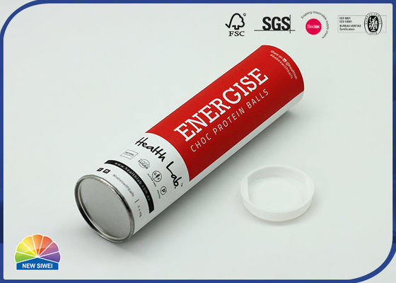 Tubo Eco de Matte Laminated Badminton Paper Packaging amistoso