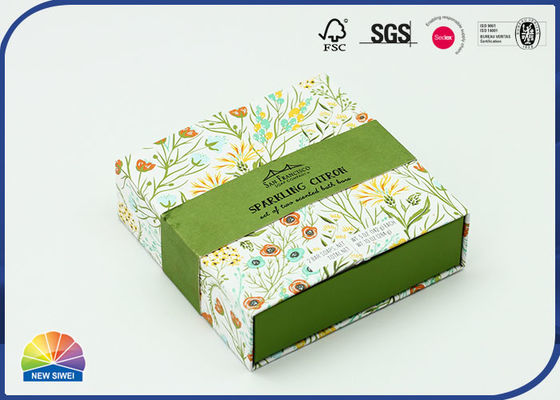 Actual caja de regalo con bisagras abierta doble de empaquetado de la tapa