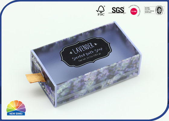 caja del cajón de la cartulina de 1200gsm CCNB con la manija de papel
