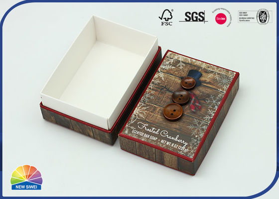 Caja reutilizable de Matte Print Rigid Gift Shoulder para el empaquetado del jabón