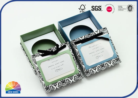 caja rígida Matte Lamination Flocking Bowknot del cuello del modelo de la impresión 4c
