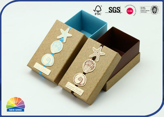 Cartulina Ring Case Rigid Shoulder Box Matte Lamination Debossing