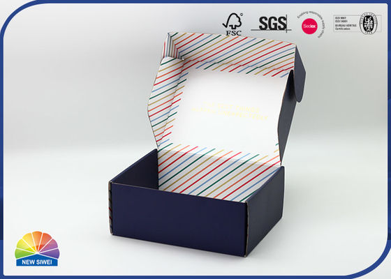 El anuncio publicitario de impresión interior y exterior acanaló el sellado de Foild de la caja de papel