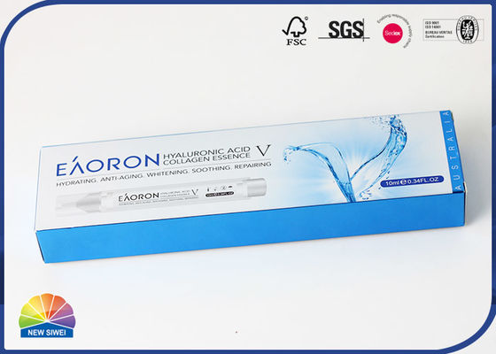 final de grabación en relieve ULTRAVIOLETA de papel de plata de la impresión del rectángulo de la caja del cartón plegable 382gsm