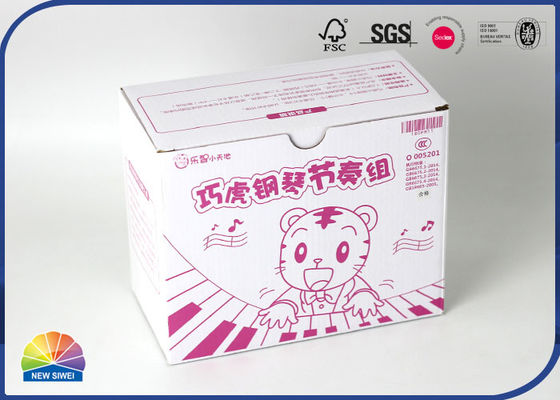 Compensación rosada CMYK que imprime la caja de empaquetado acanalada Matte Recycled