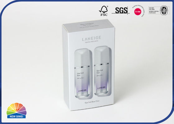 Barnizado de caja de embalaje cosmético de cartón de papel de impresión de capa UV