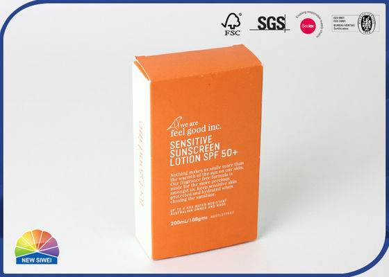 Embalaje de crema de champú de cajas de papel plegables ensambladas impresas CMYK