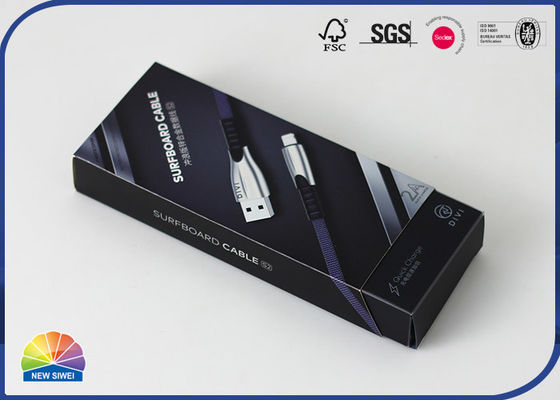 Cajón que dobla resbalando el cable de la caja de papel USB que empaqueta con la bandeja plástica