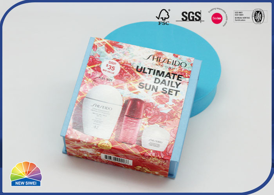 Caja de regalo magnética de la tapa de la aleta con el paquete determinado cosmético impreso de la manga