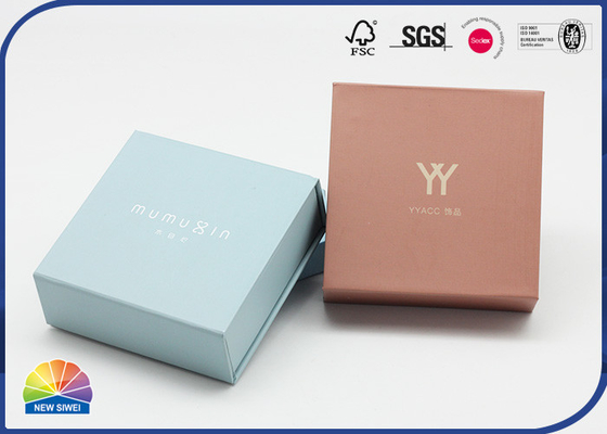 Cajas de regalo del papel del paquete de la pulsera del collar con la tapa con bisagras magnética Matte Lamination